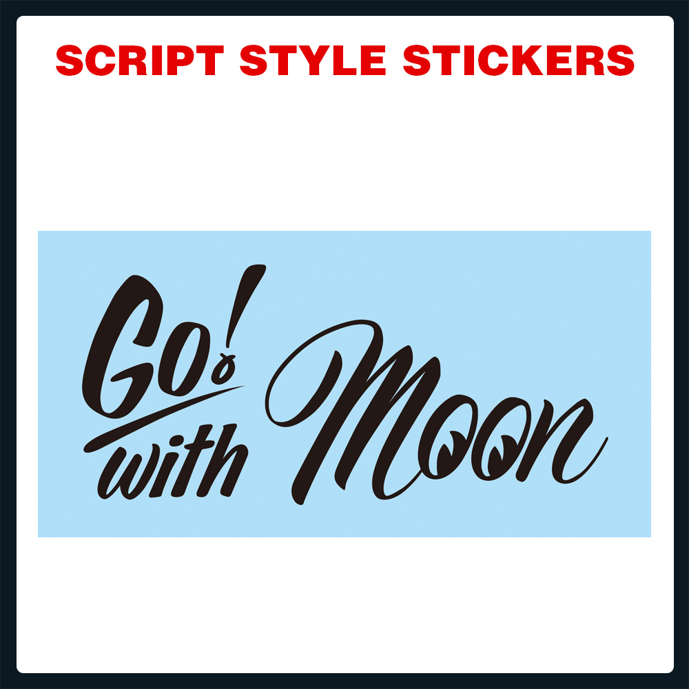 Script Style Sticker